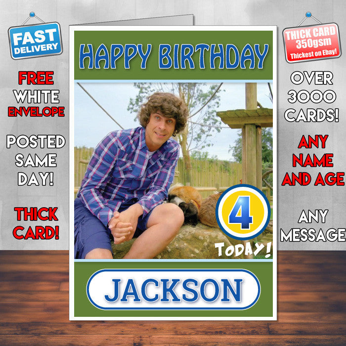 Personalised Andy's Baby Animals 1 Style Theme Personalised Kidshows Birthday Card (SA) – Personalised Andy's Baby Animals 1 Style Theme Personalised Kidshows Birthday