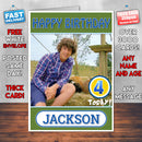 Personalised Andy's Baby Animals 1 Style Theme Personalised Kidshows Birthday Card (SA)