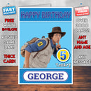 Personalised Andy's Wild Adventures 4 Style Theme Personalised Kidshows Birthday Card (SA)