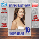 Personalised Angelina Jolie 1 INSPIRED THEME Celebrity Birthday Card (SA)
