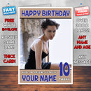 Personalised Angelina Jolie 2 INSPIRED THEME Celebrity Birthday Card (SA)