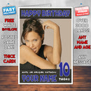 Personalised Angelina Jolie 4 INSPIRED THEME Celebrity Birthday Card (SA)