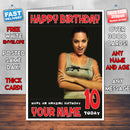 Personalised Angelina Jolie 8 INSPIRED THEME Celebrity Birthday Card (SA)