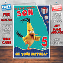 Personalised Angry Bird 2 Birthday Card (SA)