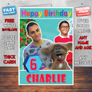 Personalised Apple Tree House Style Theme Personalised Kidshows Birthday Card (SA)