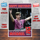 Personalised Arctic Monkeys 1 INSPIRED THEME Music Birthday Card (SA)