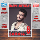 Personalised Arjun Kapoor 1 Bollywood Inspired Style Birthday Card (SA)