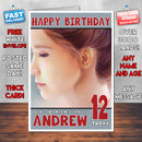 Personalised Art Yoona SNS Celebrity Inspired Style Birthday Card (SA)