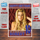 Personalised Ashley Tisdale 3 INSPIRED THEME Celebrity Birthday Card (SA)
