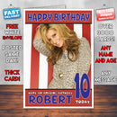 Personalised Ashley Tisdale 7 INSPIRED THEME Celebrity Birthday Card (SA)