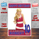 Personalised Ashley Tisdale 9 INSPIRED THEME Celebrity Birthday Card (SA)