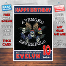 Personalised Avenged Sevenfold 2 INSPIRED THEME Music Birthday Card (SA)