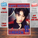 Personalised BANGTAN BOYS 1 Celebrity Inspired Style Birthday Card (SA)