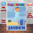 Personalised Baby Jake 1 Style Theme Personalised Kidshows Birthday Card (SA)