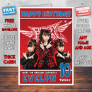Personalised Babymetal 2 INSPIRED THEME Music Birthday Card (SA)