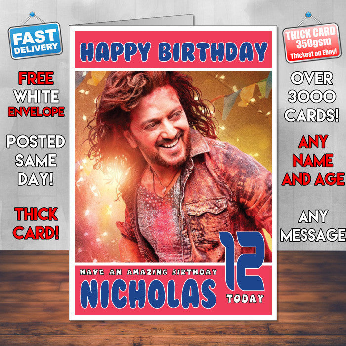 Personalised Banjo 1 Bollywood Inspired Style Birthday Card (SA)