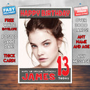 Personalised Barbara Palvin 1 INSPIRED THEME Celebrity Birthday Card (SA)