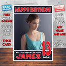 Personalised Barbara Palvin 3 INSPIRED THEME Celebrity Birthday Card (SA)