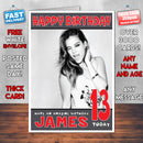Personalised Barbara Palvin 4 INSPIRED THEME Celebrity Birthday Card (SA)