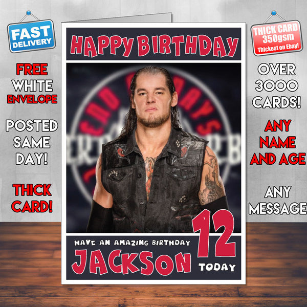 Personalised Baron Corbin 1 WWE Inspired Style Birthday Card (SA)