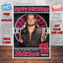 Personalised Baron Corbin 1 WWE Inspired Style Birthday Card (SA)