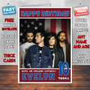 Personalised Bastille 1 INSPIRED THEME Music Birthday Card (SA)