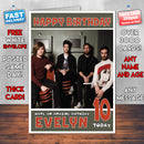 Personalised Bastille 2 INSPIRED THEME Music Birthday Card (SA)