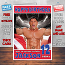 Personalised Batista 1 WWE Inspired Style Birthday Card (SA)