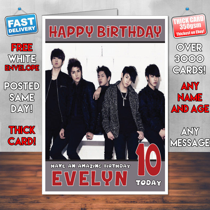 Personalised Beast 2 INSPIRED THEME Music Birthday Card (SA)