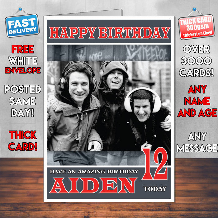 Personalised Beastie Boys Celebrity Inspired Style Birthday Card (SA)