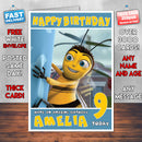 Personalised Bee Movie 2 Style Inspired Cartoon Birthday Card (SA)