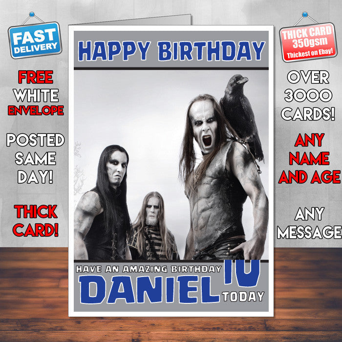 Personalised Behemoth 2 Inspired Theme Music Birthday Card
