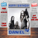 Personalised Behemoth 2 INSPIRED THEME Music Birthday Card (SA)
