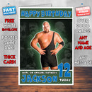 Personalised Big Show 1 WWE Inspired Style Birthday Card (SA)