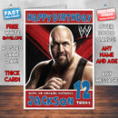 Personalised Big Show 2 WWE Inspired Style Birthday Card (SA)