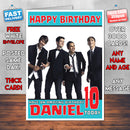 Personalised Big Time Rush 1 INSPIRED THEME Music Birthday Card (SA)