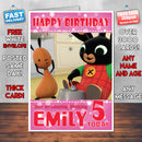 Personalised Bing 2 Style Theme Personalised Kidshows Birthday Card (SA)