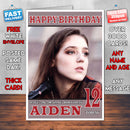 Personalised Birdy 1 Celebrity Inspired Style Birthday Card (SA)