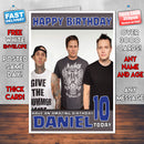 Personalised Blink 1 INSPIRED THEME Music Birthday Card (SA)