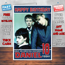 Personalised Blur 1 INSPIRED THEME Music Birthday Card (SA)