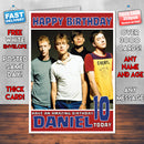 Personalised Blur 2 INSPIRED THEME Music Birthday Card (SA)
