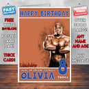 Personalised Bobby Lashley WWE Inspired Style Birthday Card (SA)