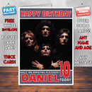 Personalised Bohemian Rhapsody INSPIRED THEME Music Birthday Card (SA)