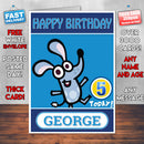 Personalised Boj 1 Style Theme Personalised Kidshows Birthday Card (SA)