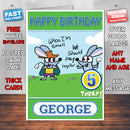 Personalised Boj 4 Style Theme Personalised Kidshows Birthday Card (SA)
