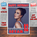 Personalised Bonnie Anderson Celebrity Inspired Style Birthday Card (SA)