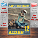Personalised Boy Toy Celebrity Inspired Style Birthday Card (SA)