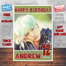 Personalised Boys Band Korean 2 Celebrity Inspired Style Birthday Card (SA)