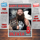 Personalised Bray Wyatt 1 WWE Inspired Style Birthday Card (SA)