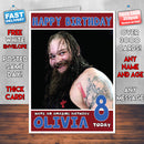 Personalised Bray Wyatt 2 WWE Inspired Style Birthday Card (SA)